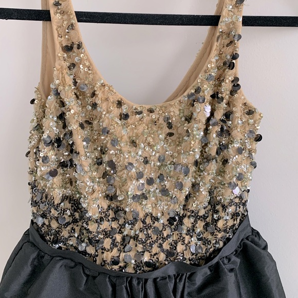 Marciano Beaded Sequin Cocktail Dress - Picture 2 of 4